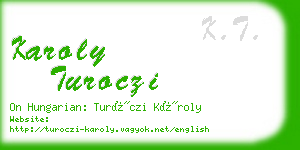 karoly turoczi business card